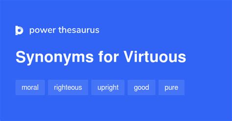 VIRTUOUS Synonyms .